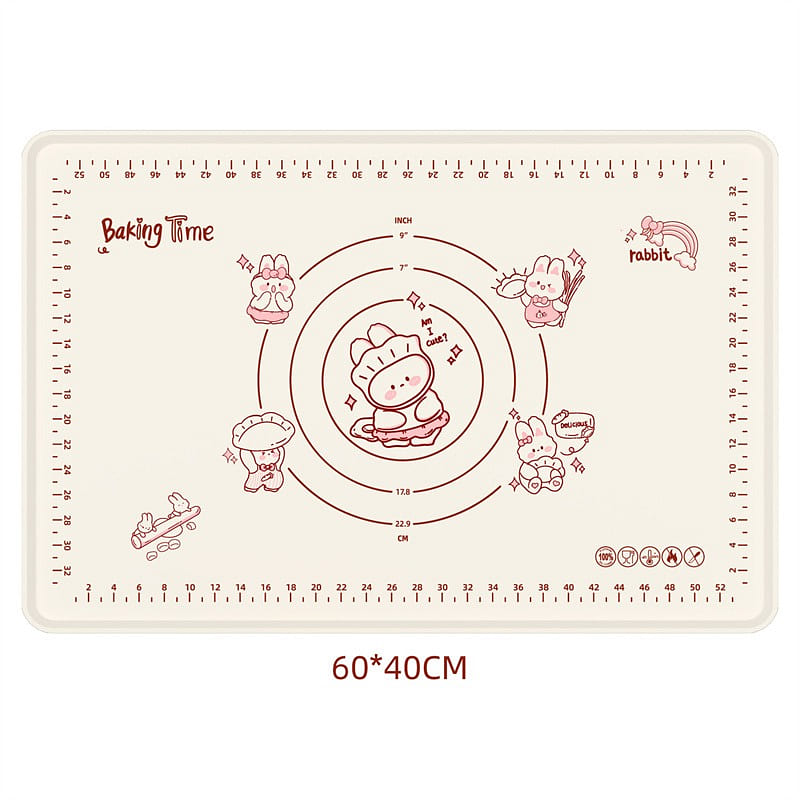 Cute Bunny Thickened Non-Slip Silicone 40X60cm 1 each