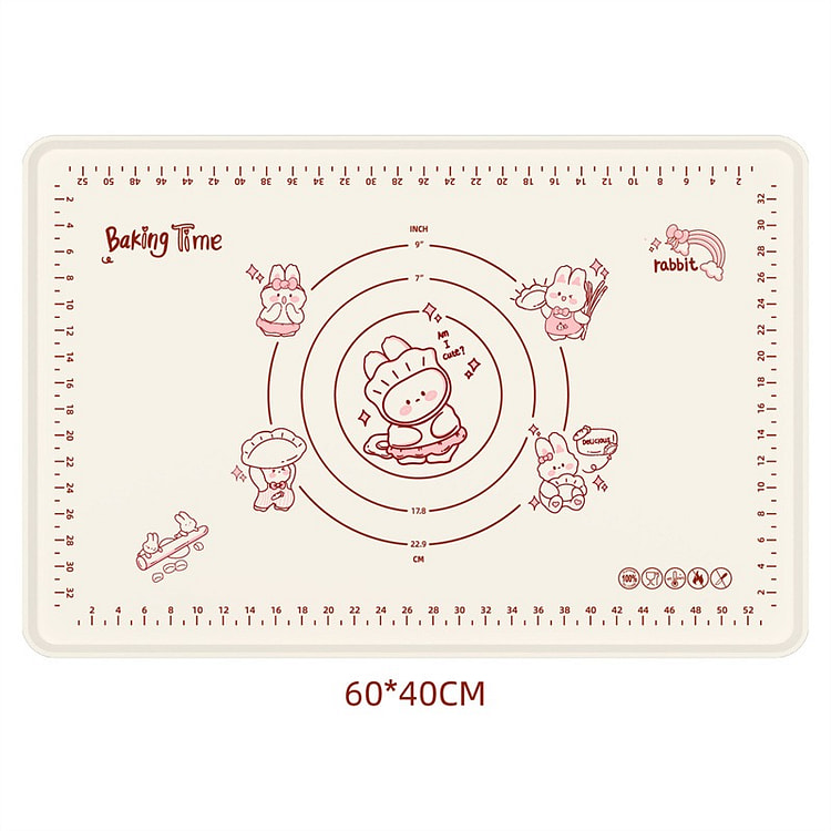 Cute Bunny Thickened Non-Slip Silicone 40X60cm