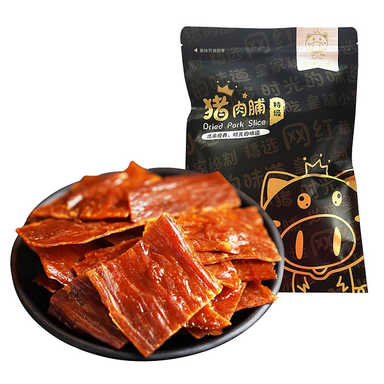 世壮特级猪肉脯318g自然片无色素原切肉干休闲零食