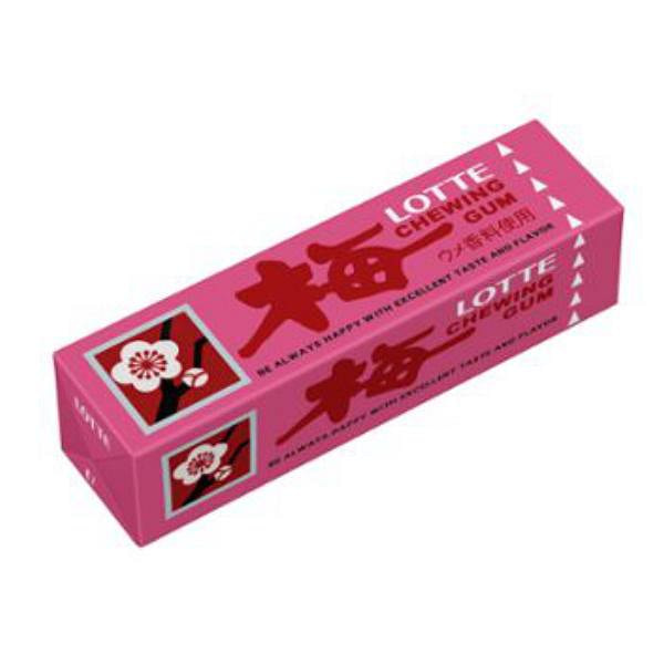 乐天 不粘牙胶基护齿口香糖（梅子味）9枚