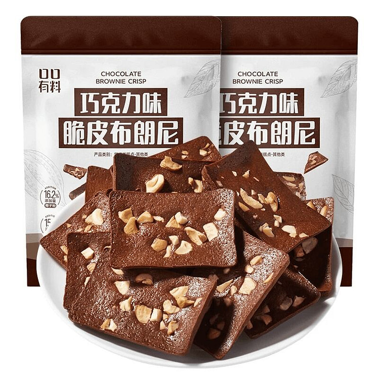 其妙 果仁满满巧克力脆皮布朗尼 60g*2 120 克