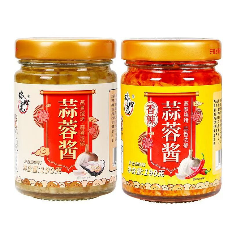 Garlic Sauce Spicy 190g+Original 190g
