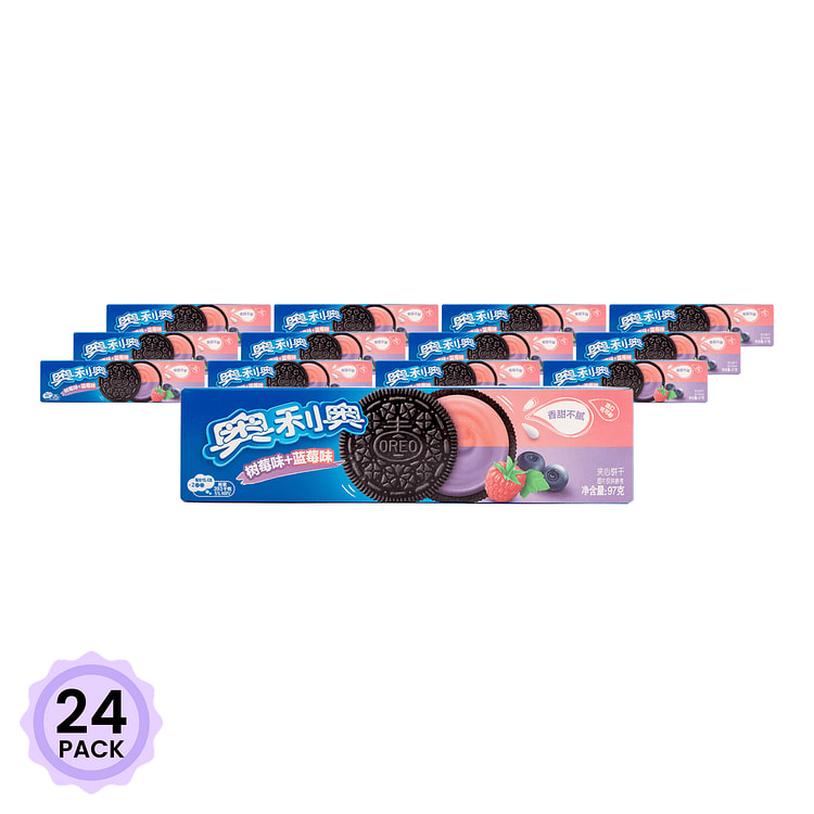 Oreo Sandwich Cookies Blueberry & Raspberry Flavor 97 g*24 pack