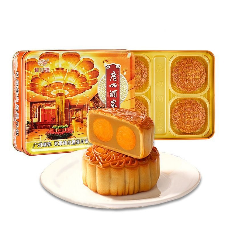 广州酒家双黄纯白莲蓉月饼720g 广式中秋节糕点 1 份