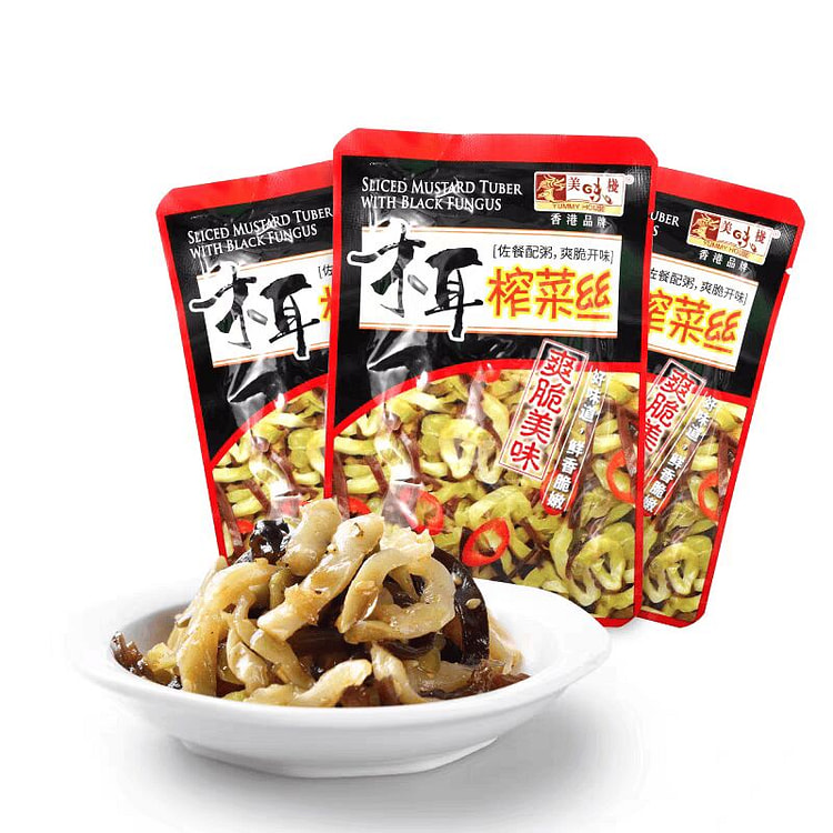香港美味栈木耳榨菜丝 【3包】 爽脆美味 210 克