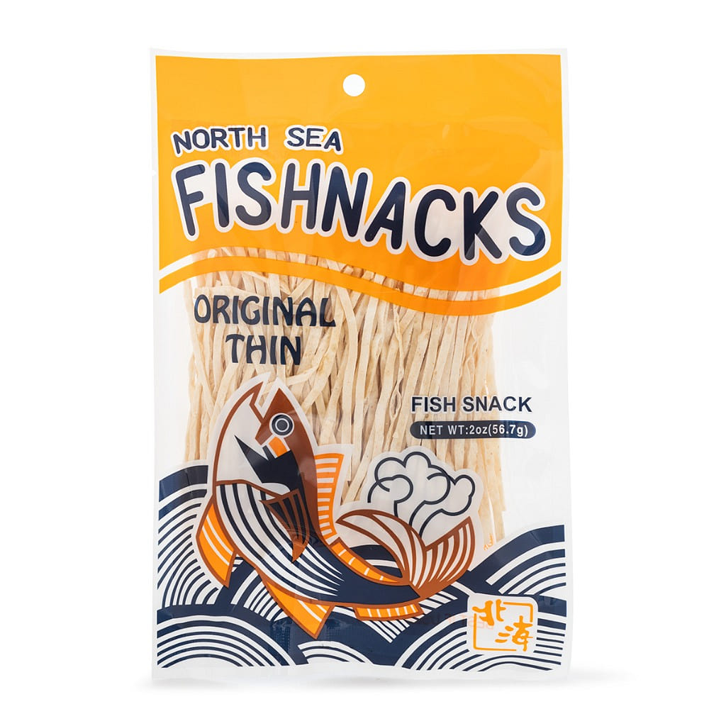 North Sea Fishnacks Dried Jerky Fish Sticks, Original 56.7 g