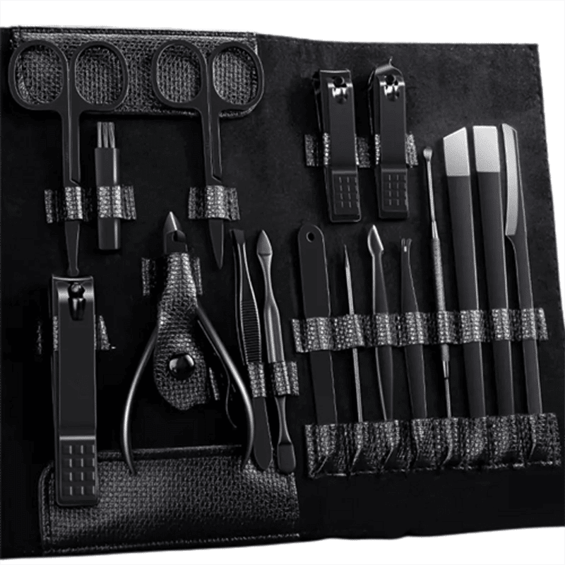 17 Piece Personal Care Set Stainless Steel Nail Scissors Set 1 box