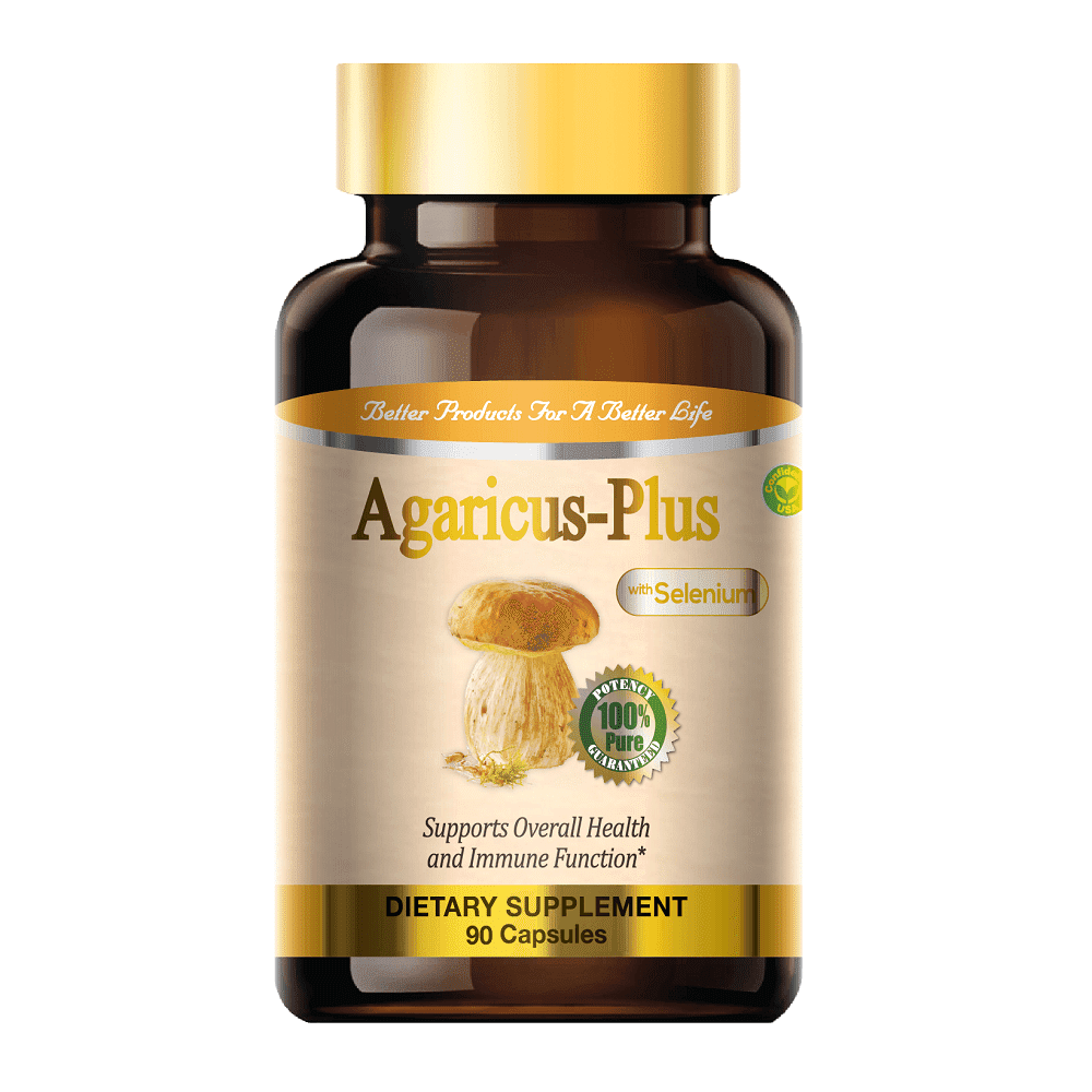 Agaricus-Pure, Agaricus Blazei Immune System Booster Mushroom (90 Capsules) 1 count