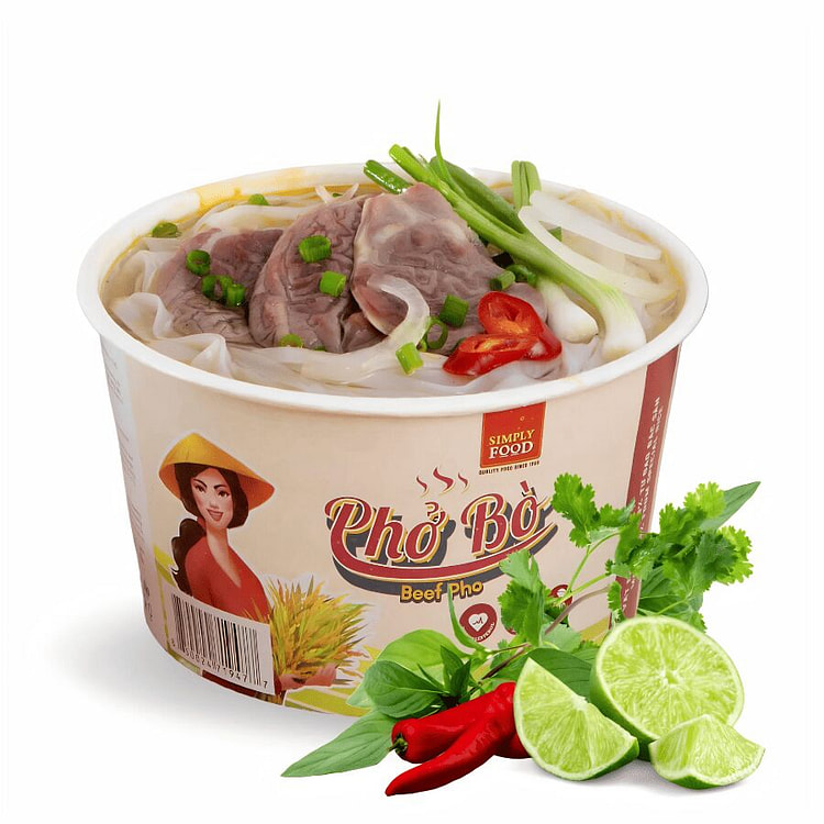 Simply Food Phở Bò Ăn Liền – 1 Tô 70 g