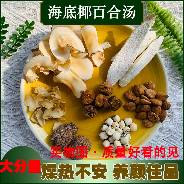 海底椰百合莲子汤料清补凉炖鸡汤包60g*1包