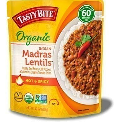 Tasty Bite Organic Madras Lentils – Hot & Spicy (Ready-to-Eat), 10 oz pouch 10 oz