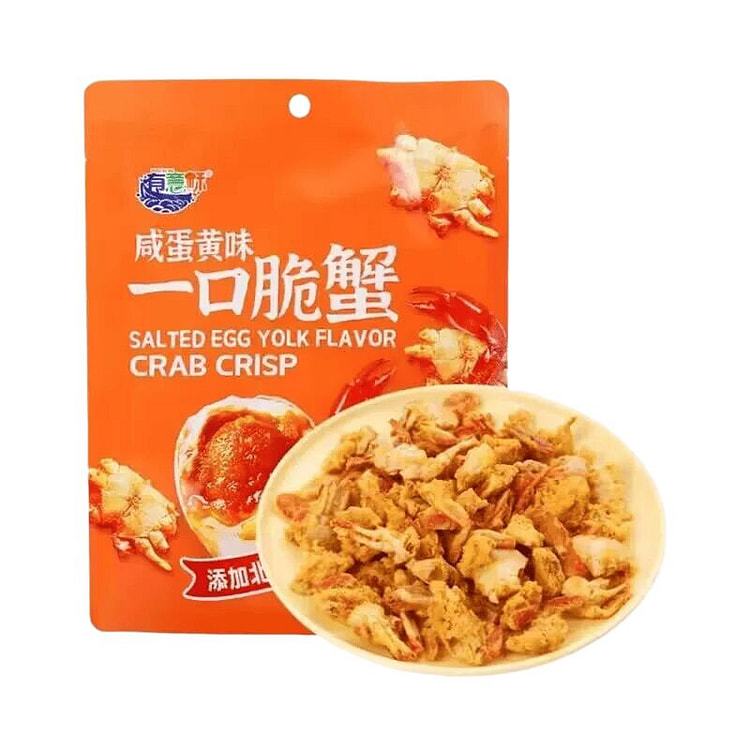 Yoyi Crispy Crab with Salted Egg Yolk Flavour 60g* 60 g
