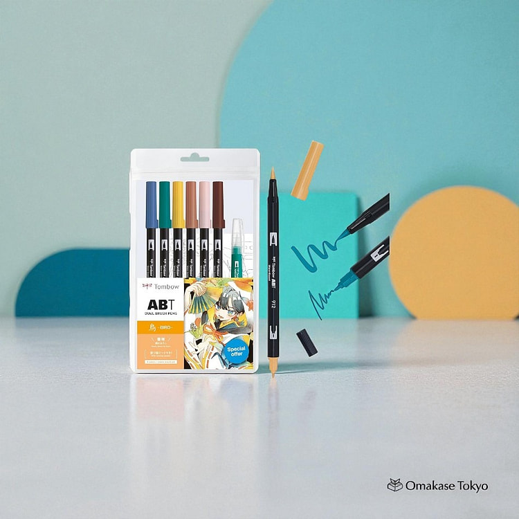 Tombow ABT Dual Brush Pen Bird-Color Set Japan