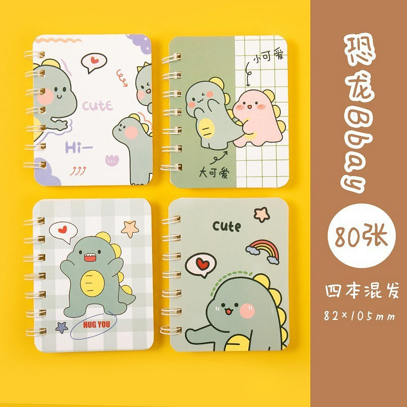 Cute Mini Pocket Journal Notebook Dino Baby 1 each