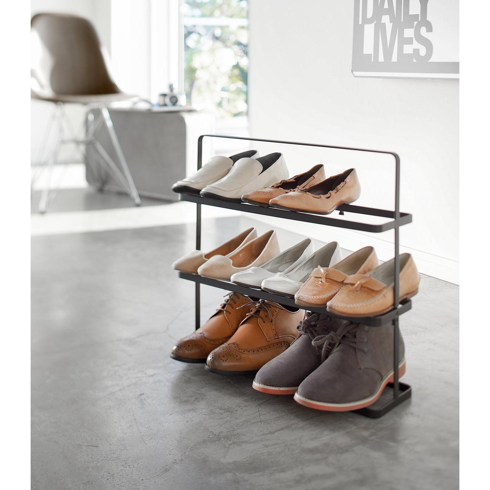 Shoe Rack (18" H) - Steel Black 1 個