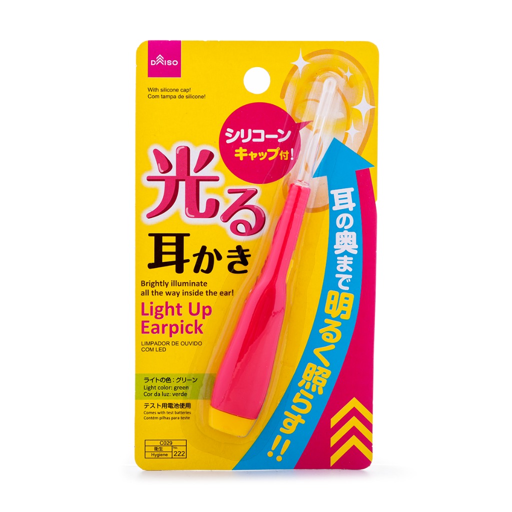 Weee! DAISO Light Up Ear Pick, Color Randomly Distributed