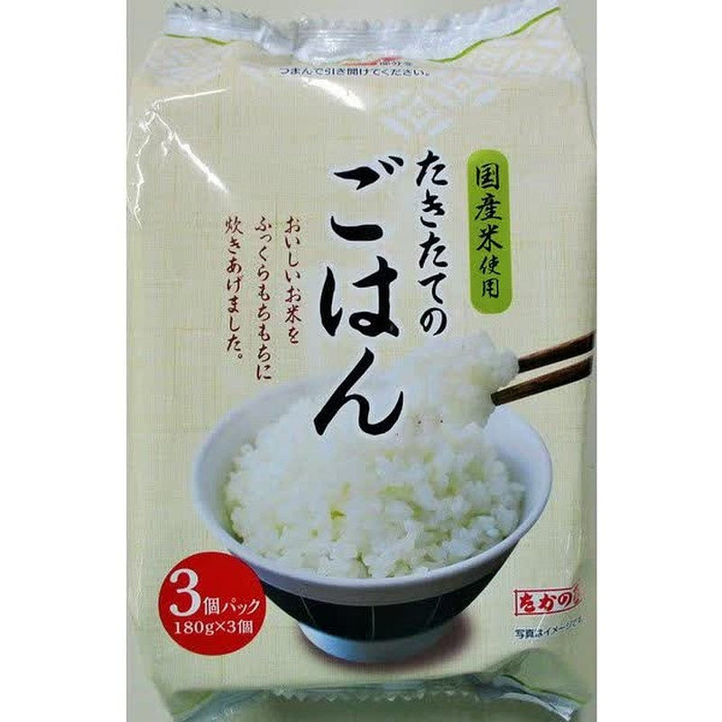 Takano Takano Freshly Cooked Rice 180g 3P 1 each