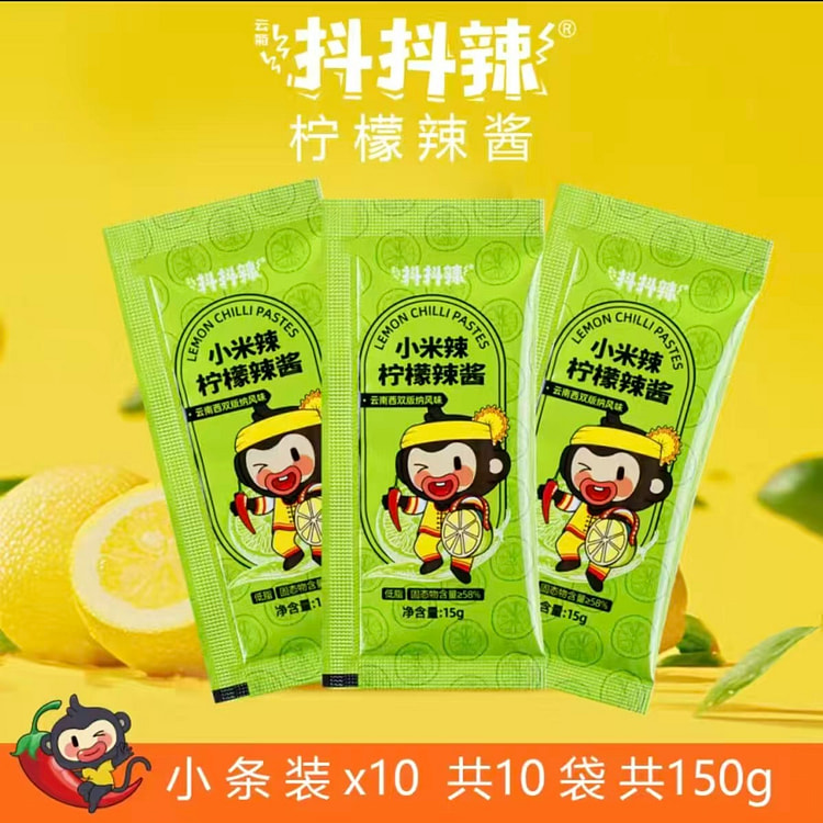 Dou Dou Spicy Little Chili Lemon Sauce 15g*10 150 g