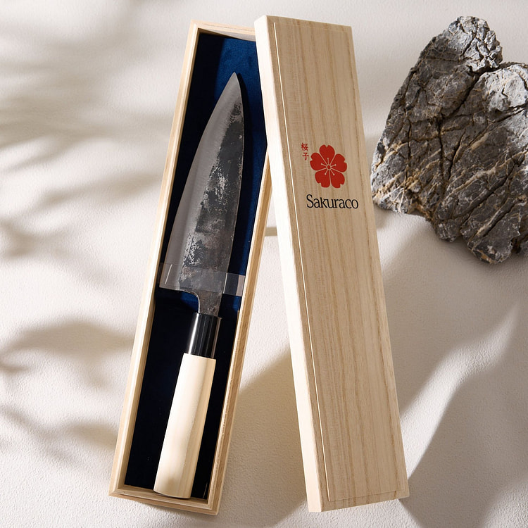 Sakuraco Black-Forged Kitchen Knife