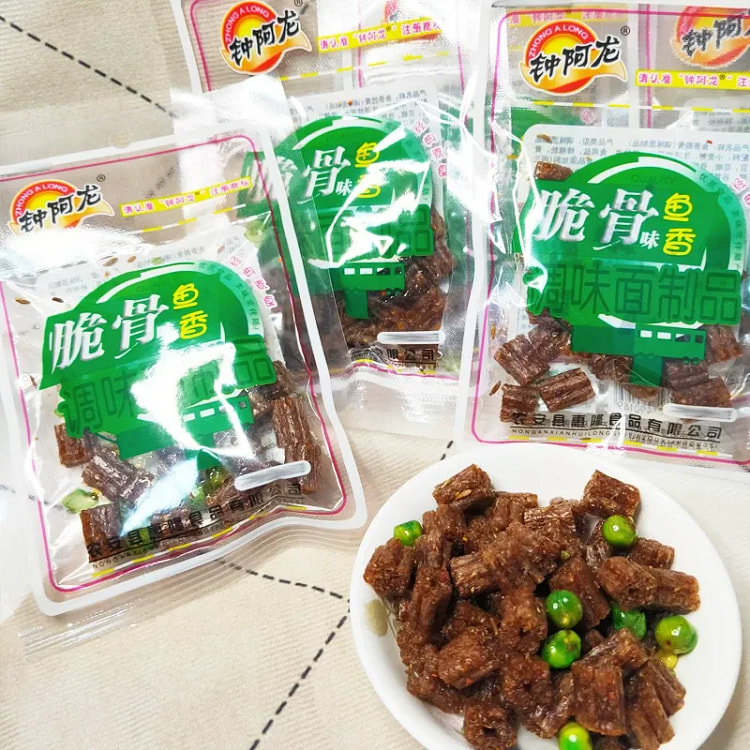 Zhong A Long Crispy Cartilage Spicy Strips 10 Bags 180 g