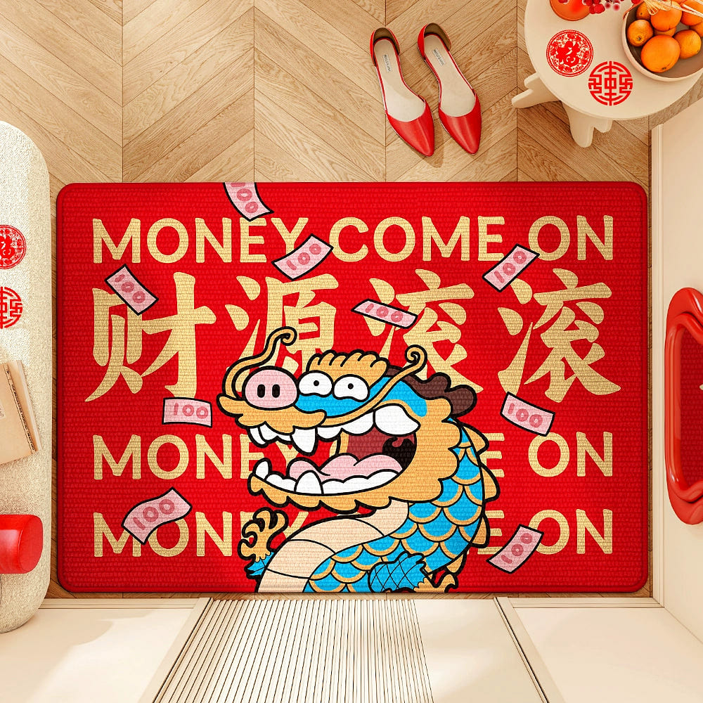 Fat dragon mat non-slip mat 60*90 / Fat dragon fortune 1 ส่วน