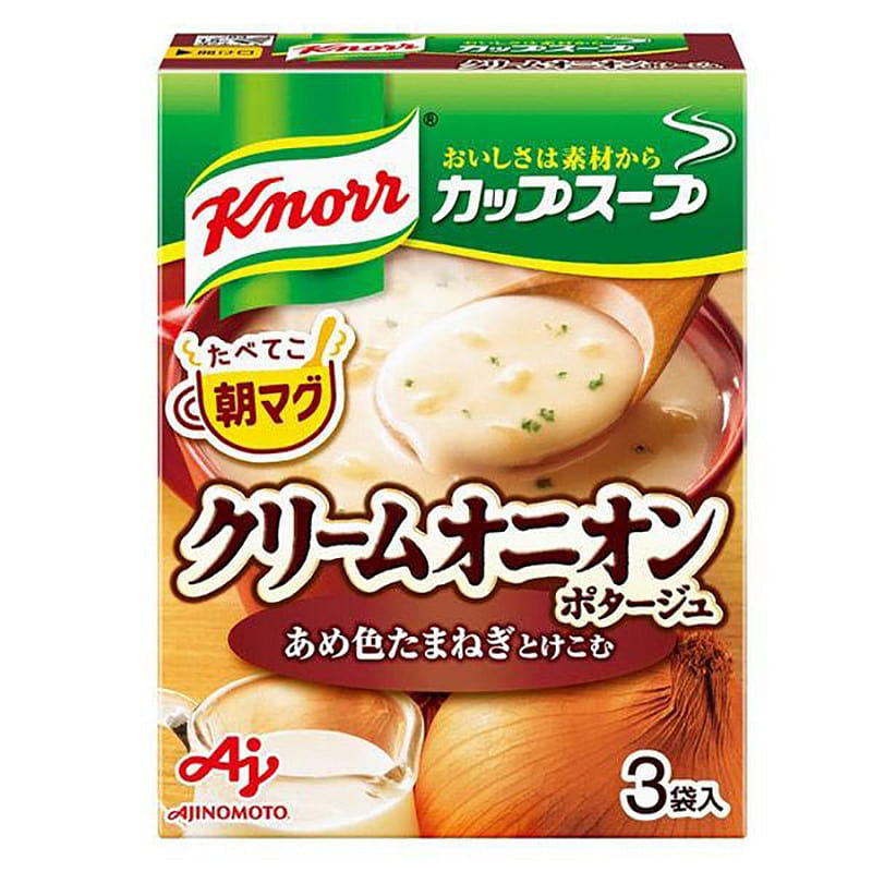 Ajinomoto Instant Soup Cream of Onion Soup 3 Packs 1 each