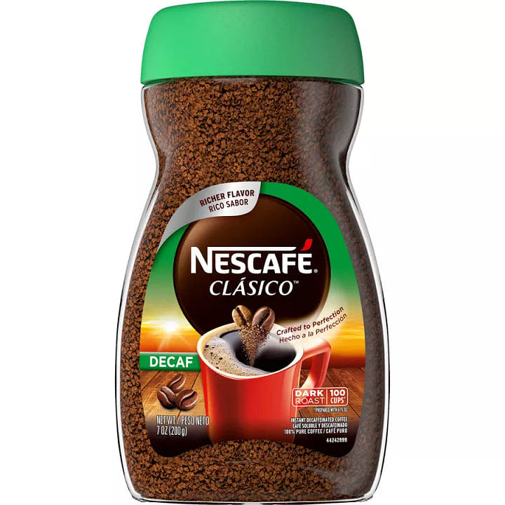 Nescafe Clasico Decaf Dark Roast Coffee 7oz 1 each