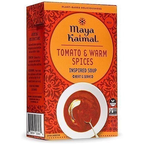 Maya Kaimal Tomato & Warm Spices Soup, 17.6 oz pack 17.6 oz