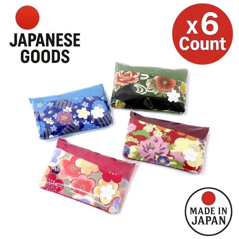 Chirimen Yuzen Front Pocket Pouch Made in Japan 1 bunch