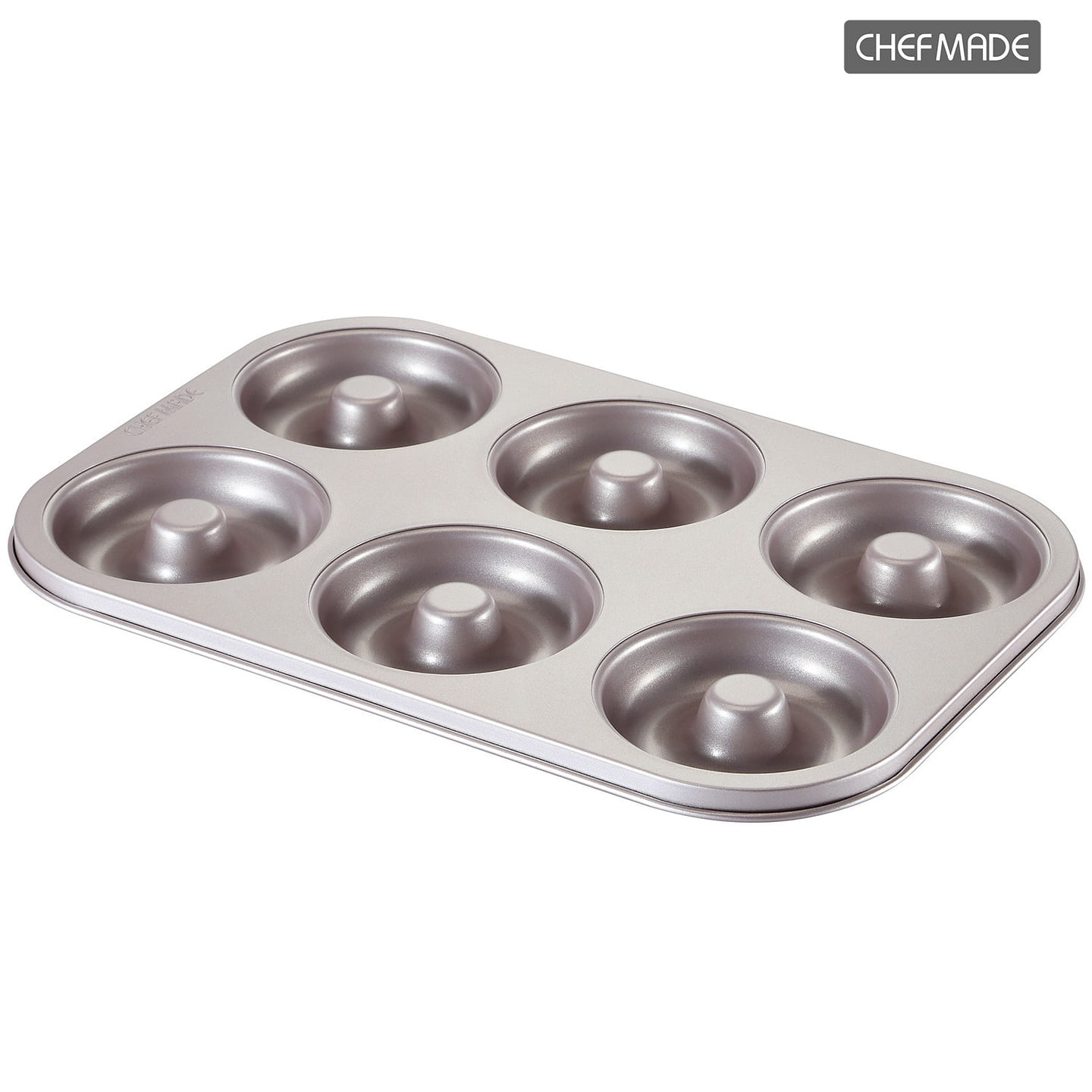 CHEFMADE 6-Cavity Non-Stick Donut Ring Bake Mold 1 each