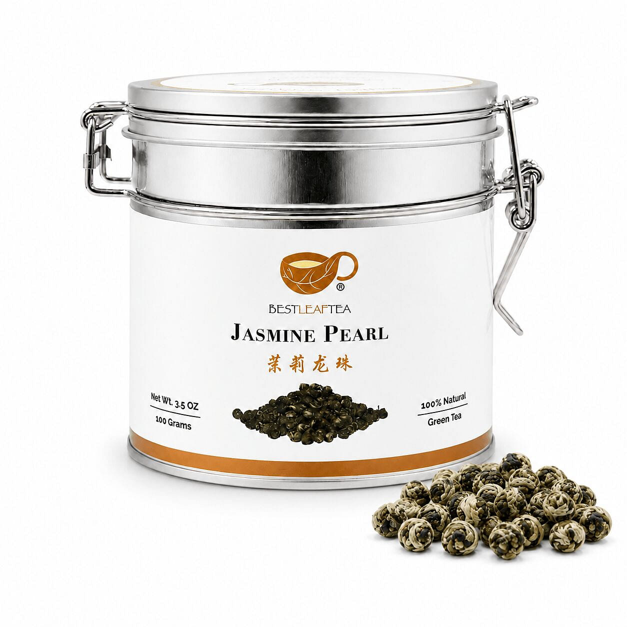 BESTLEAFTEA Jasmine Pearls Green Tea 100g/3.5oz 3.5 oz