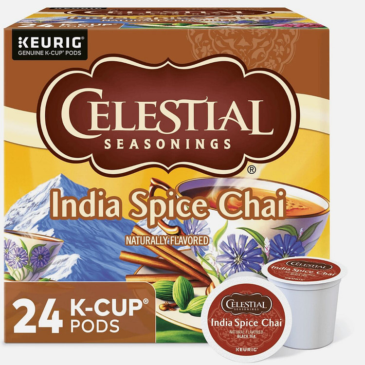 Celestial Seasonings India Spice Chai, 24 Count 1 pack