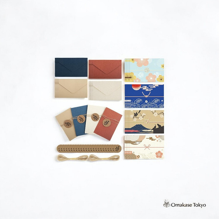 TEMLUM迷你留言卡套装-日式图案 180 克