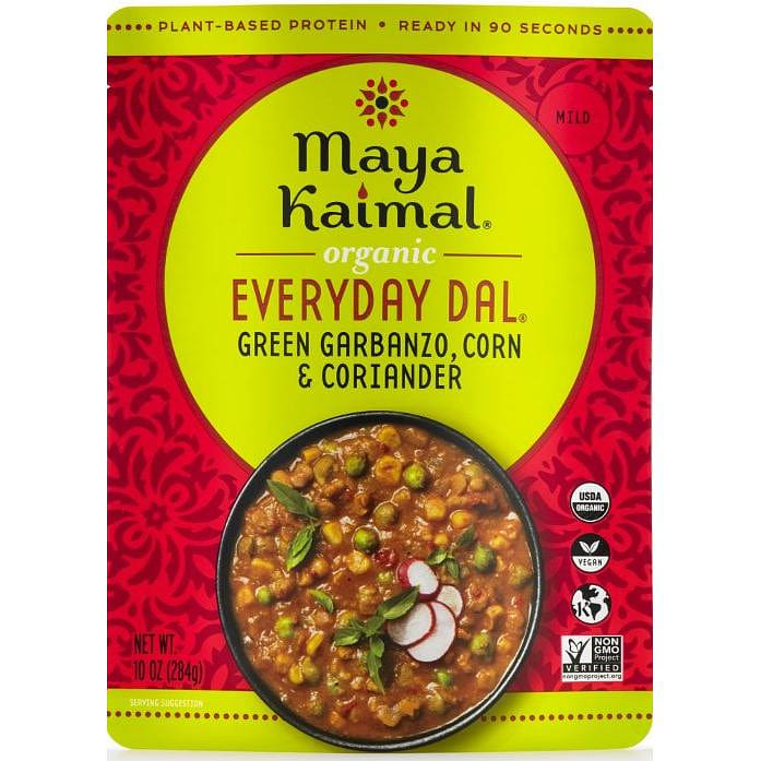 Maya Kaimal Organic Everyday Dal - Green Garbanzo + Corn + Coriander, 10 oz pouch 10 oz