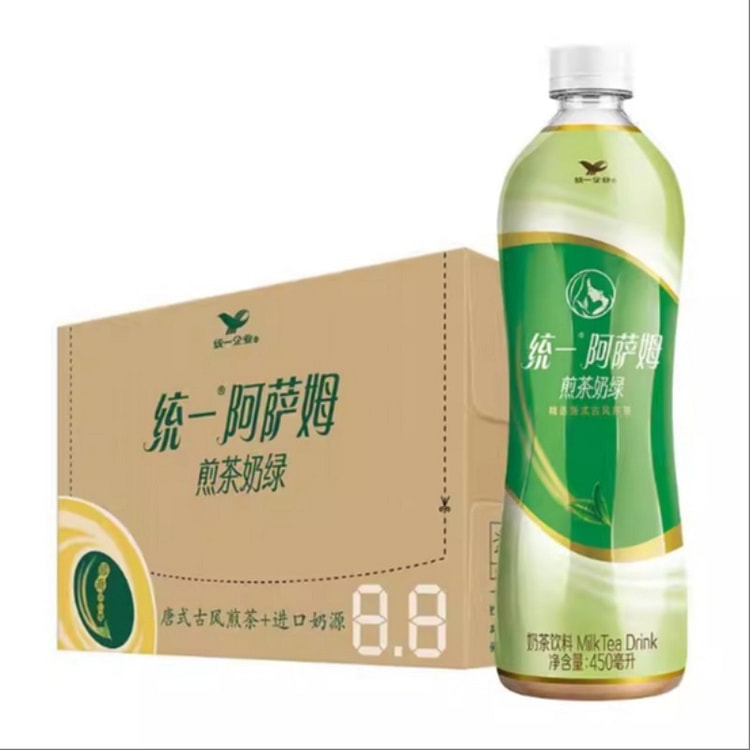 统一阿萨姆奶茶煎茶奶绿味 450ml*15 1 份