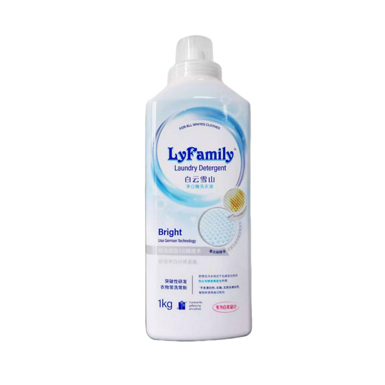 Lyfamily Laundry Detergent Bright White 1KG 1 each