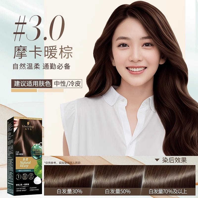 Swarovski Pure Plant Bubble Hair Dye Warm Brown 1 box