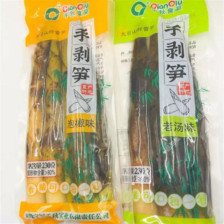 千秋手剥笋泡椒味230g*1袋 230 克
