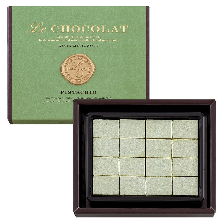 Morozoff Raw Chocolate Pistachio Gift Box 16pcs/