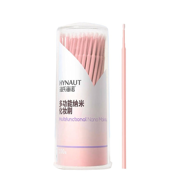 Hisnho Nano Makeup Brush & Cleaner Swabs (100pc) 1 box