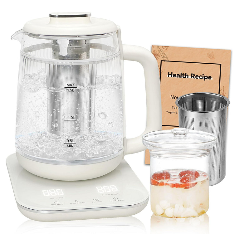 Double-Layer Electric Kettle 1.5L Health Pot 1 each