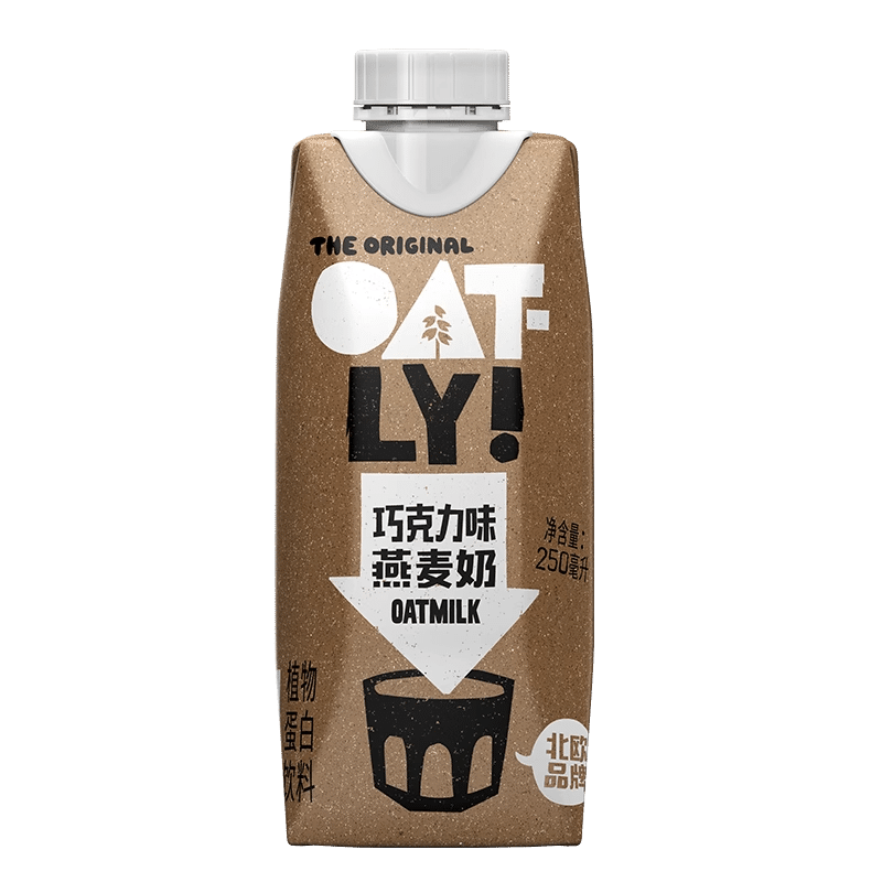 OATLY噢麦力 巧克力味燕麦奶 拿铁植物蛋白饮料 200 毫升