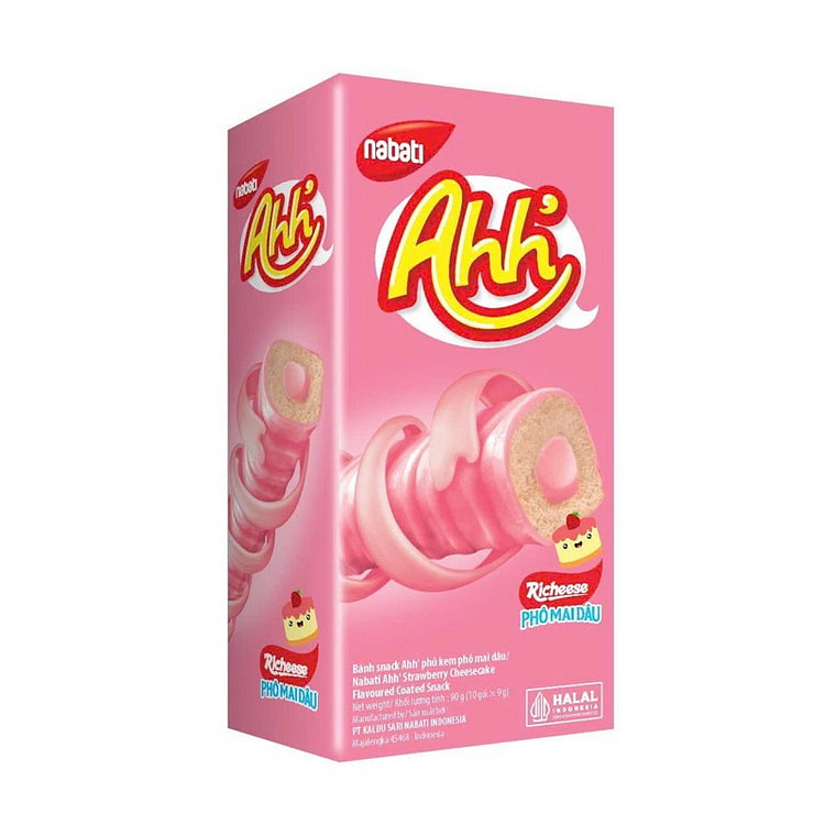 Nabati Snack Phô Mai Dâu – Nhỏ gọn, giòn tan, vị béo ngậy pha chút ngọt dịu