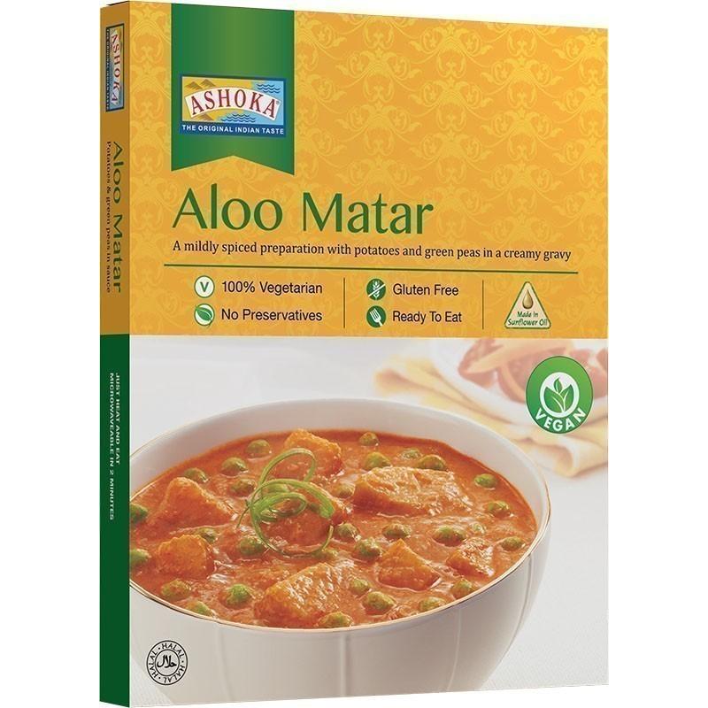 Ashoka Aloo Matar (Ready to Eat), 10 oz box 10 oz