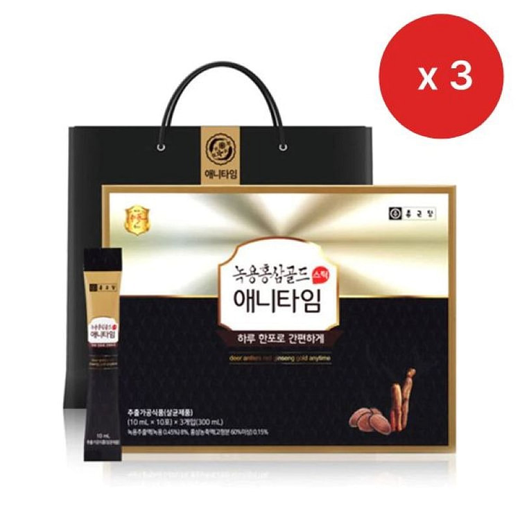 Bundle ChongKunDang Deer Antler Red Ginseng Gold 10 ml