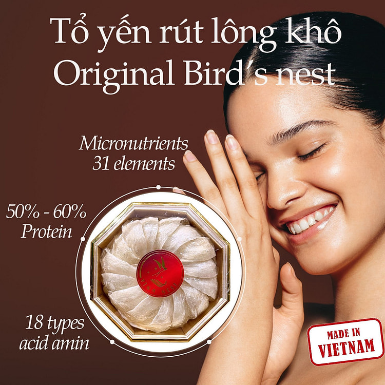 Tổ Yến Rút Lông Khô Đạt Chứng Nhận FDA, USDA Hàng Việt Nam Chất Lượng Cao