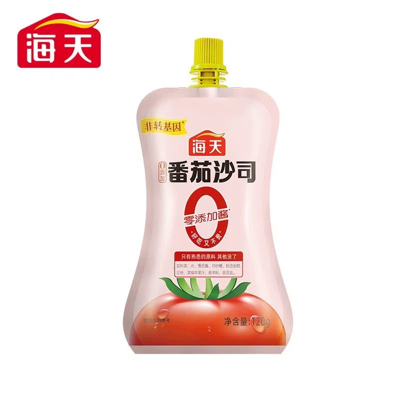 海天零0添加番茄沙司薯条炸鸡番茄酱120g*1袋 120 克