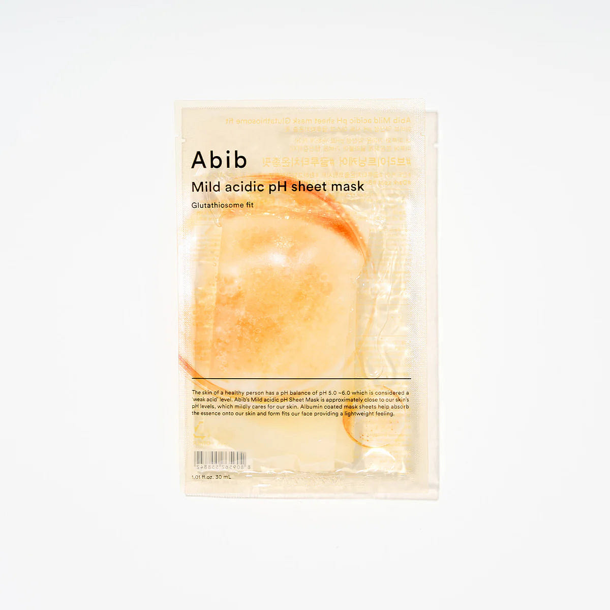 Abib Mild Acidic Sheet Mask Glutathiosome fit 10p 1 each