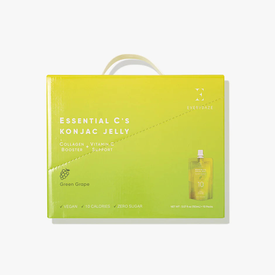 EVERYDAZE Green Grape Essential C's Konjac Jelly (Collagen + Vitamin C) 10 Packs 1 個