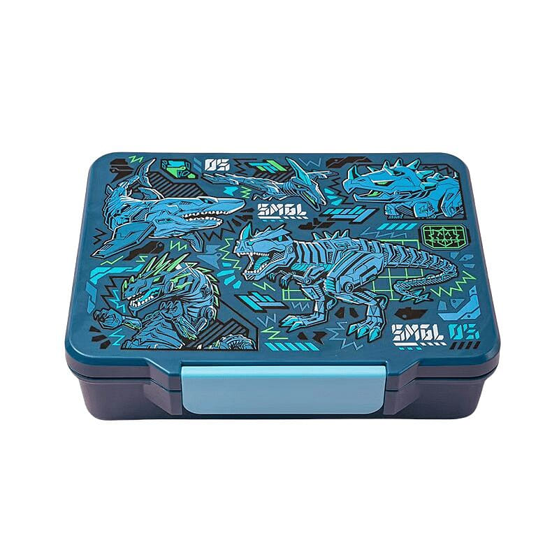 Lunch box, outdoor picnic, food grade, blue 1 count